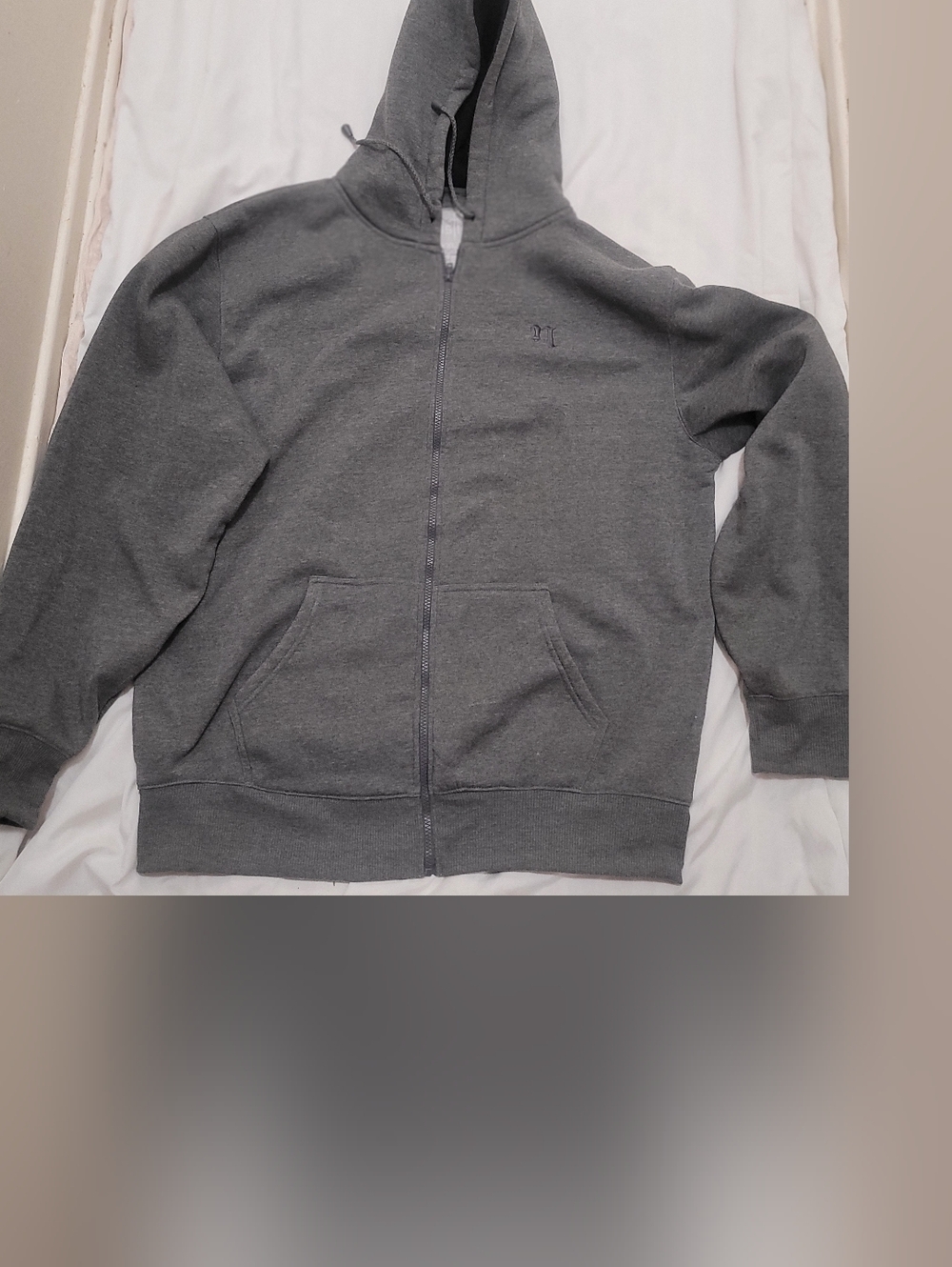 Men's Full-Zip Hoodie in Heather Gray — Classic Everyday Zip-Up